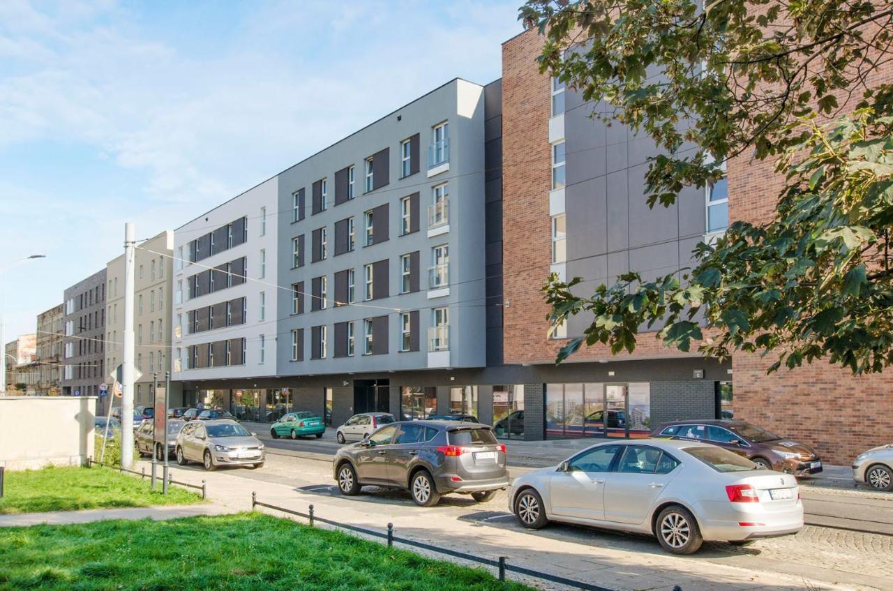 Manufaktura Centrum Apartament Vip Parking W Cenie Lodž Exteriér fotografie